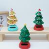 Op Zonne-energie Dansende Kerstboom Zwaaiend Nieuwigheid Speelgoed Bureau Decoratie voor Vensterbank Auto Dashboard Feestelijke Feestdecoratie Cadeau