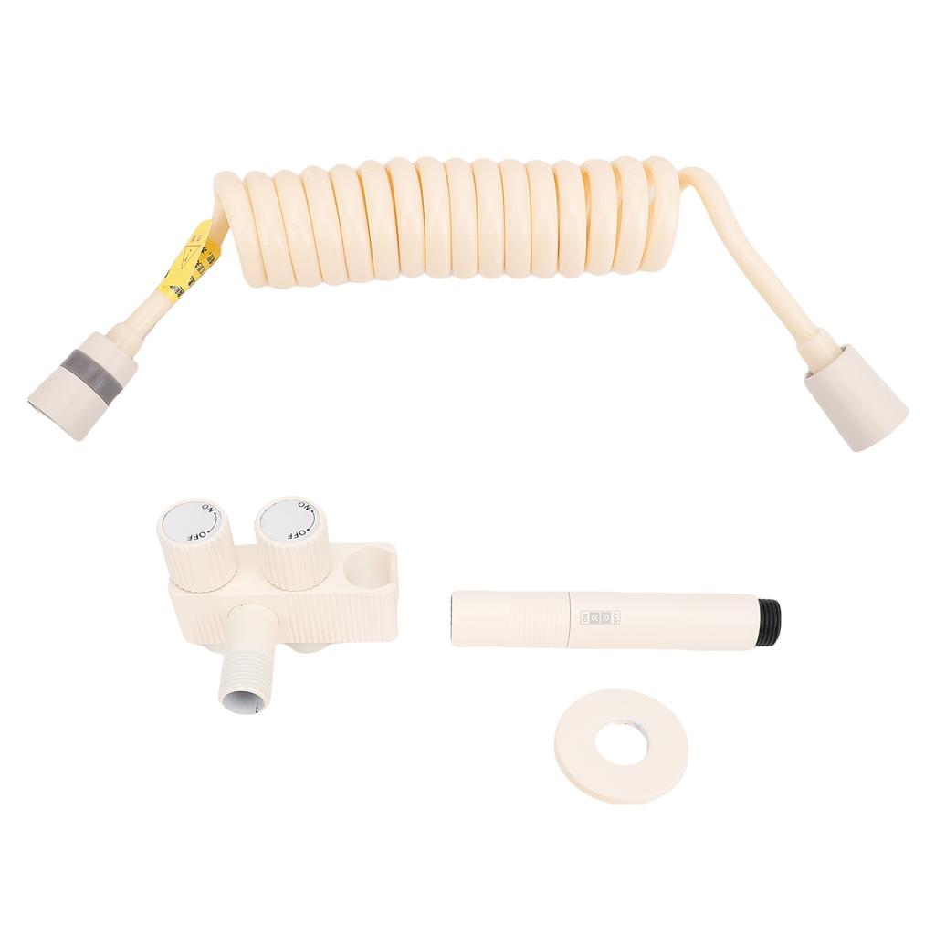 Handheld Bidet Sprayer Kit with Dual Control Valve Multi Function Copper Toilet Faucet Wall Mount