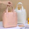 Bolsa de Maquillaje Portátil de Gran Capacidad para Niña con Asa Neceser para Mujer Estuche Organizador de Maquillaje Bolso de Mano Impermeable de Cuero PU