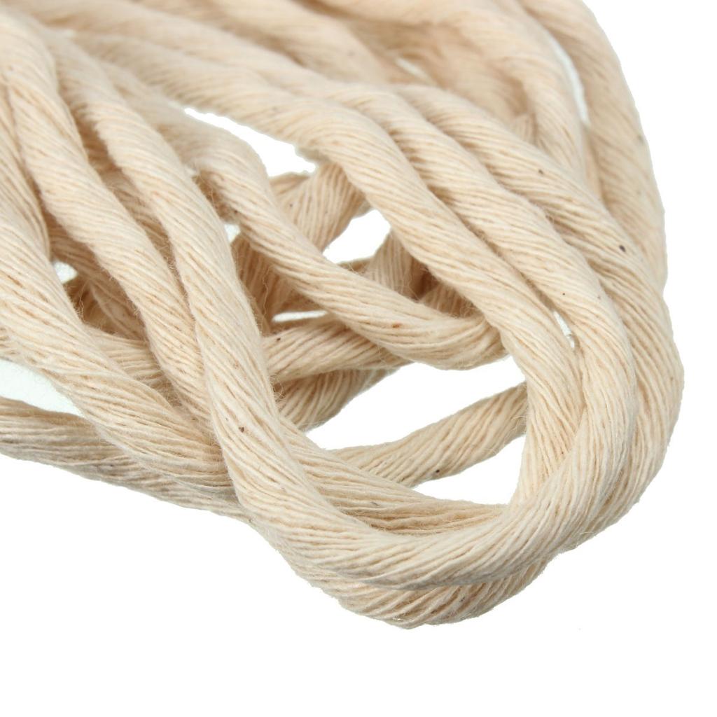 Shefii 10M 33 ft Braided Cotton Core Candle Making Wick For Oil Or Kerosene Lamps 4mm Shefii 10M 33 ft Braided Cotton Core Candle Making Wick For Oil Or Kerosene Lamps 4mm