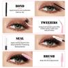 Einzelner Cluster C-Bogen Mehrhaar-Falsche Wimpern-Set 8-16mm DIY Segmentierte Grafting Dicke Wimpern