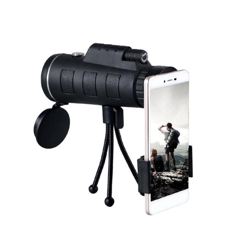 Monocular Telescope 40X60 High Power HD Monocular with Smartphone Holder & Tripod Waterproof Monocular for Bird Watching