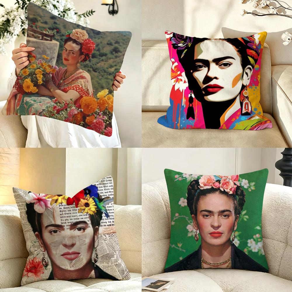 Artist FFrida KKahlo Cushion Cover Pillow Case Antidustmite Pillowcase Silky Short Plush Sofa Cushion Cover hot
