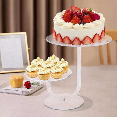 Acrylic Cake Stand Stylish Clear Acrylic Cupcake Holder Cake Holder Tree Dessert Display for Weddings Anniversaries Baby Shower
