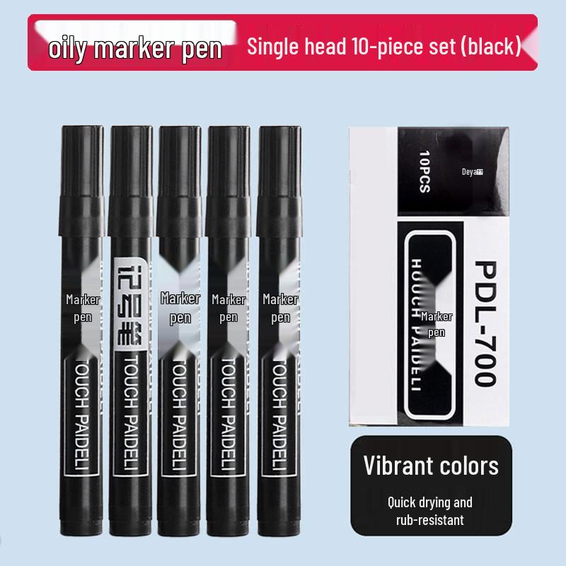 Waterproof Oil-Based Markers: Large, Thick Tip Fineliners In Black, Red, Blue for Express Logistics Printing
