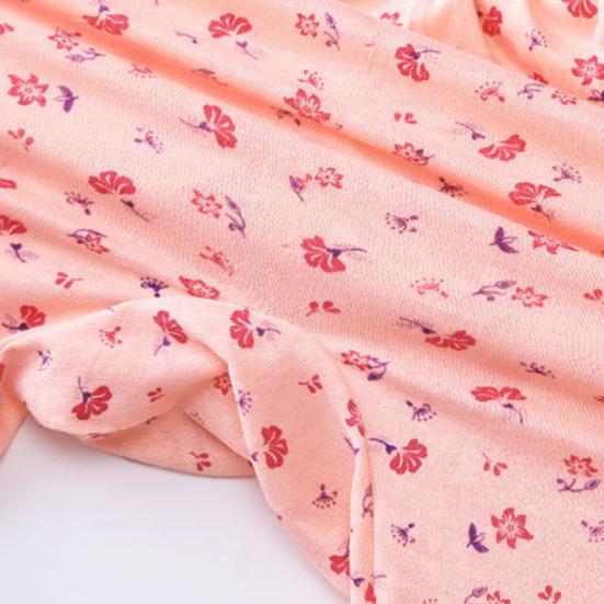 Pajama Pants Elastic High Waist Floral Print Long Trousers Loose