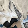 Unisex Retro Gothic Leopard Print Hoodie Jacket for Fall/Winter
