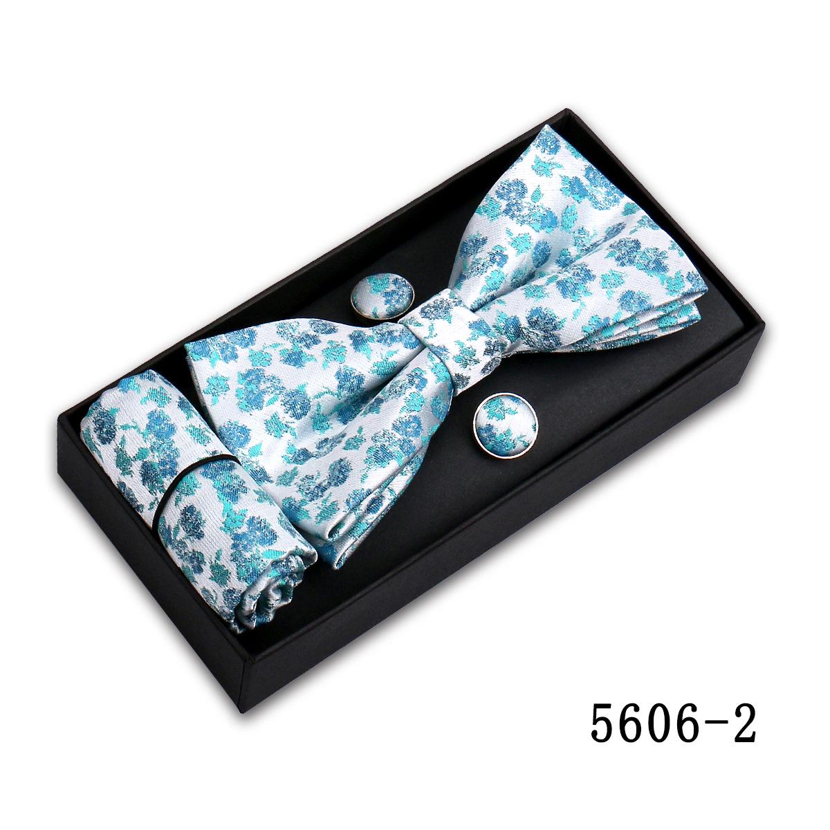 Men s Floral Paisley Bow Tie, Pocket Square  Cufflinks Set - Perfect for Business  Wedding Suit Accessories