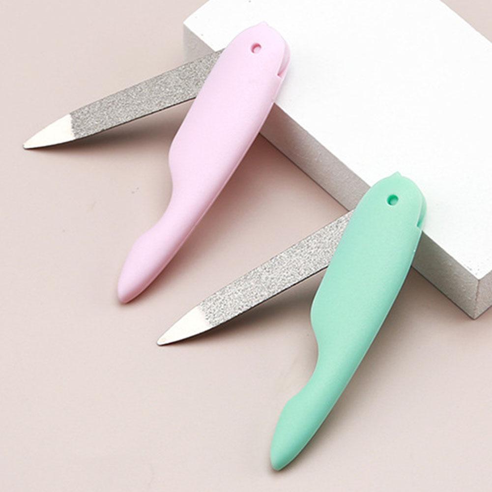 Μίνι Λιμάκι Νυχιών Πουλιού Αναδιπλούμενο Πλυμένο Και Γυαλισμένο Μανικιούρ Διπλής Όψης Υλικό Abs Διπλό Πλαστικό Νύχι I7K5