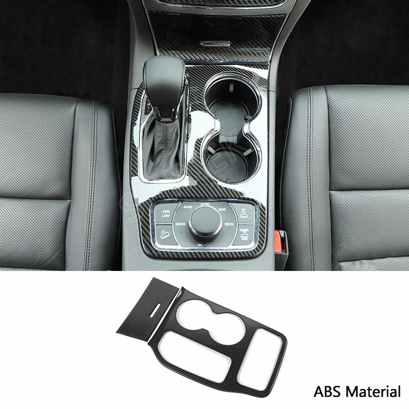 SHINEKA Carbon Fiber Stickers For Jeep Grand Cherokee Car Interior Decoration Cover Accessories For Jeep Grand Cherokee