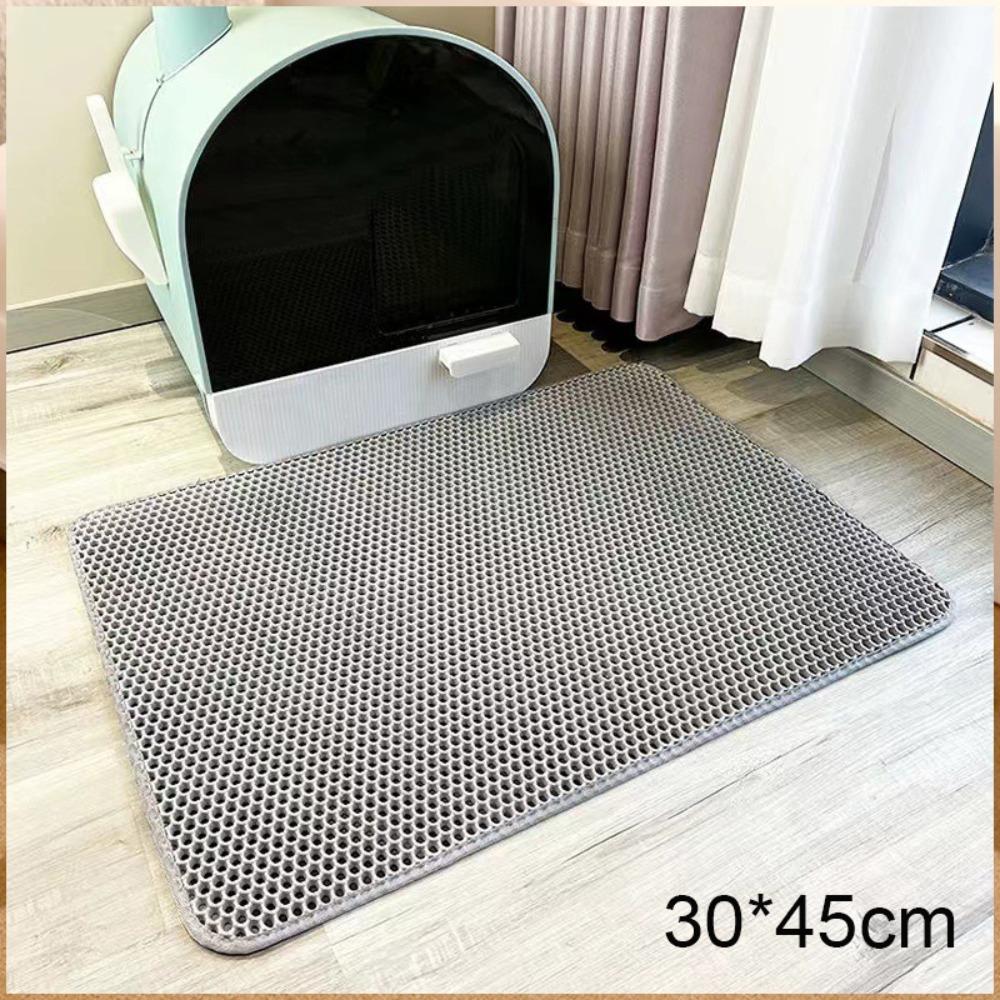 Gift Double Layer Cat Litter Mat Non-Slip Waterproof Pet Toilet Pad Easy Clean Washable Sand Cat Pad Pet Toilet Area