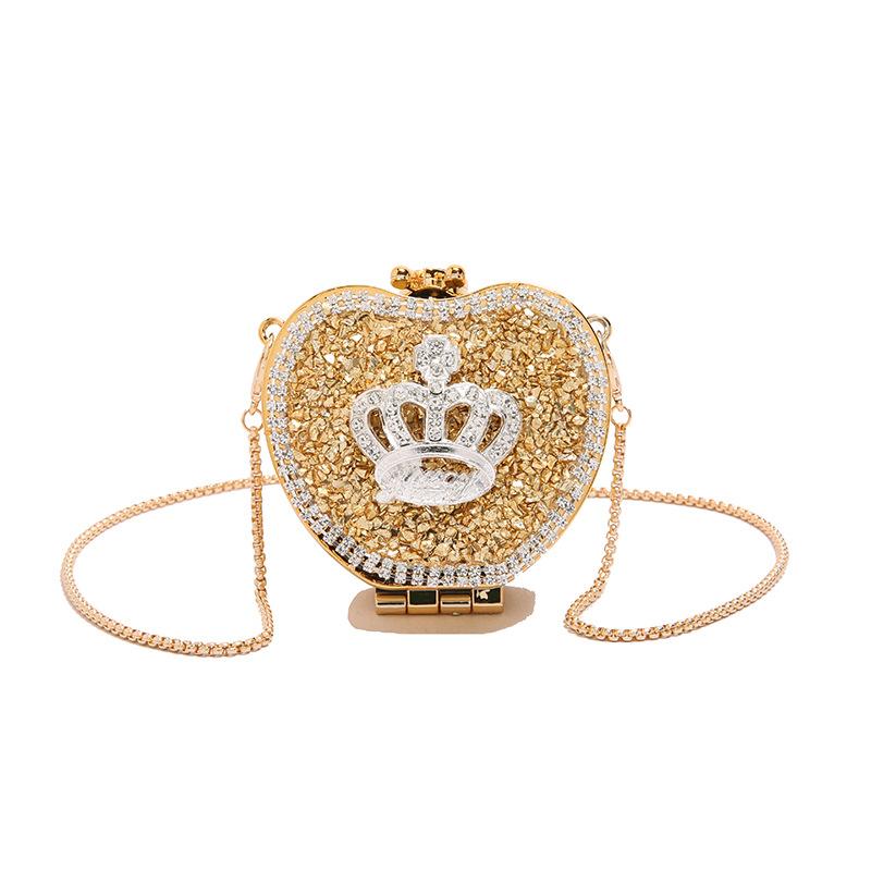 Mini love acrilic geantă mică de damă 2025 nouă europeană și americană stras personalizată buze ruj lanț geantă messenger