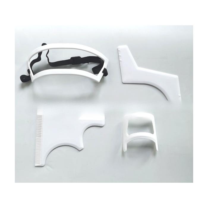 

1 шт. набор для стрижек из 4 расчесок для укладки бороды, трафарет для шеи и бороды