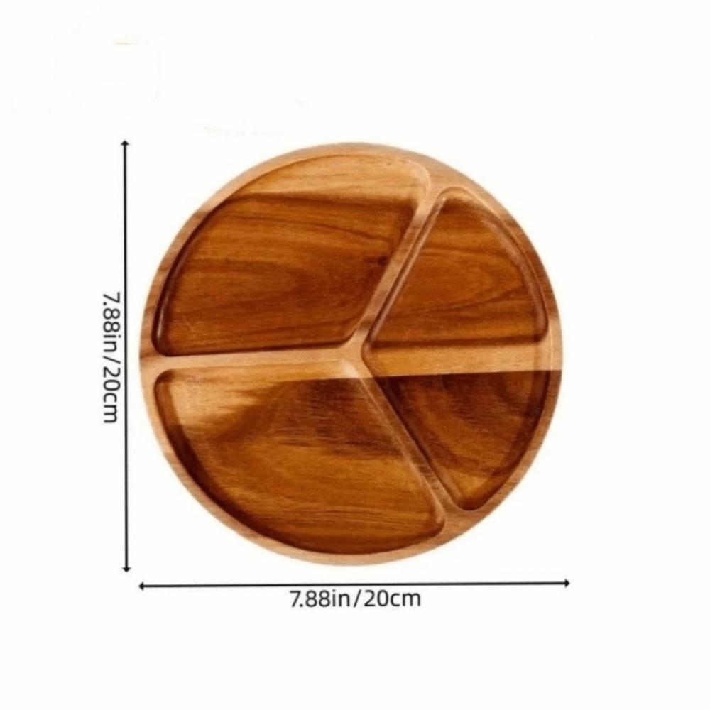 Solid Wood Dessert Plate Japanese Style Irregular Wooden Tray Plate Tableware Heat Resistant Dried Fruit Snack Plate Cafe Use