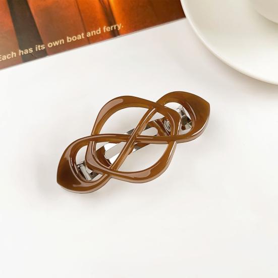 1/4Pcs Vintage French Hair Barrette Matte Finish Hair Clips Cross-Shaped Design Hair Styling Tool Hair Accessories