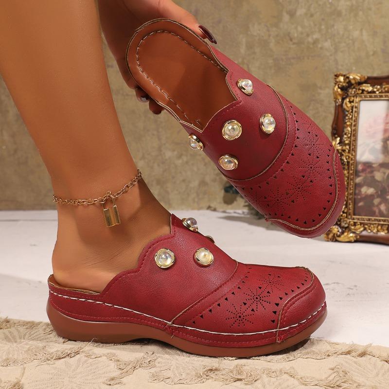 Mode 2025 NEU Damen Komfort Freizeit Hausschuhe Mode Sandalen mit geschlossener Zehenpartie Frau Sommer Outdoor Leichtgewicht Halbschuhe