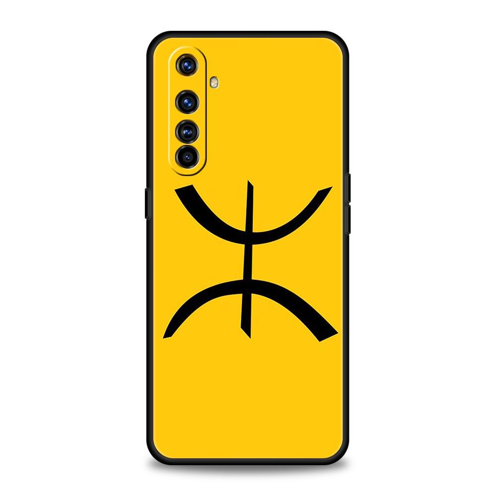 Realme 12 11 10 9 8 5G 7 6 GT5 GT3 GT2 Pro Plus C21 C11 C25 C35 İçin Telefon Kılıfı GT Neo 2 3 3T 5 İçin Kapak Amazigh Berberi Bayrağı