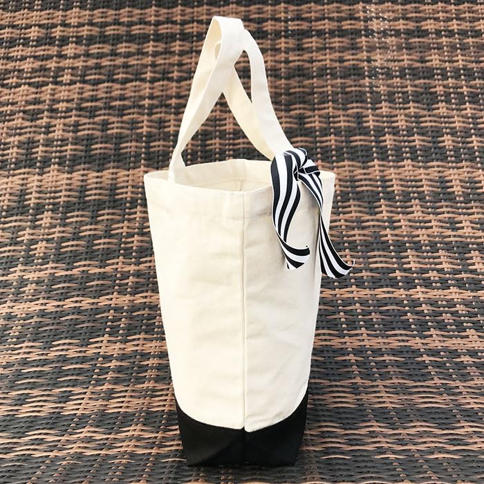 Shelly Mimi Mini Tote Bag met Geborduurde Initialen, Zwart, Klein, 521293001