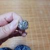 Used Men's Silver Color Openwork Design Ring