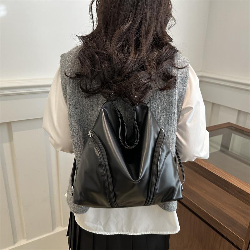 Trend 2025 Niche Design Backpack Women's Fashion Retro Large-capacity Shoulder Bag Women's Casual Simple Tote Bag