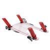 Club Swing Trainer Aiming Hitting Trainer Swing Training Mirror 4 Red Hook and Loop Fastener Directional Rods Acrylic