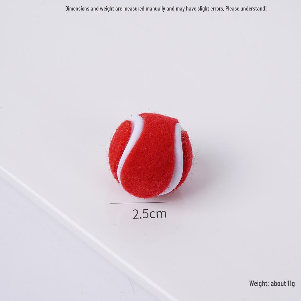 2cm Mini Tennis Ball Toy Keyring Backpack Pendant & Earrings Souvenir