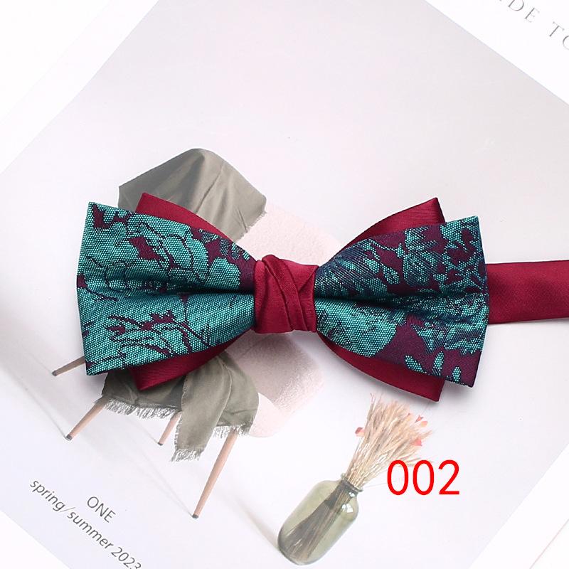 Rael Striped Bow Tie Plaid Polyester Bow Tie Men'S Casual Shirt Accessories Bow Tie