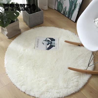 Thicken Round Carpet Living Room Bedroom Cute Room Bedside Carpet Fitness Yoga Carpet Hanging Basket Computer Chair Mat