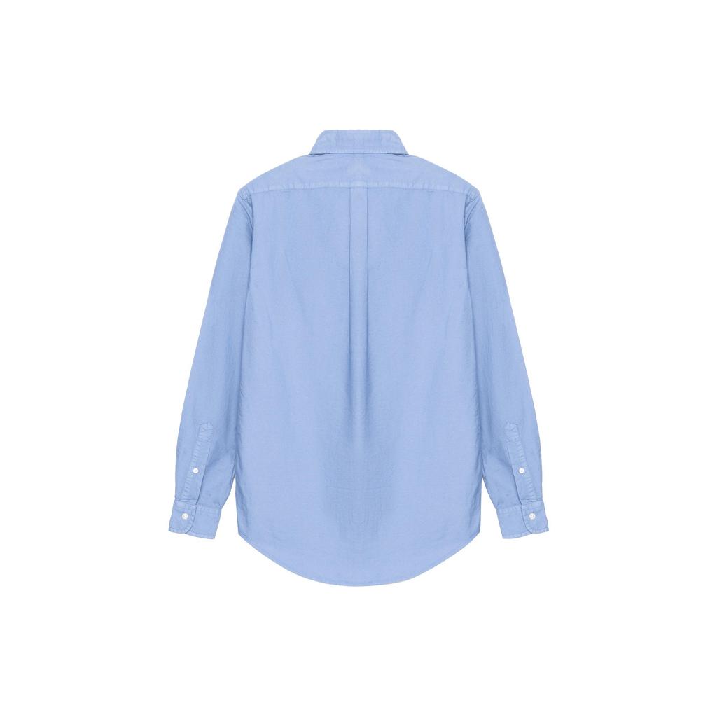 Polo Ralph Lauren SS23 Logo Embroidered Oxford Long Sleeve Shirt Men Shirts Light-Blue 710729232-004