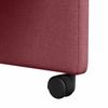 Dining Chairs with Casters 2 pcs Burgundy 57 x 66 x 94 cm Fabric