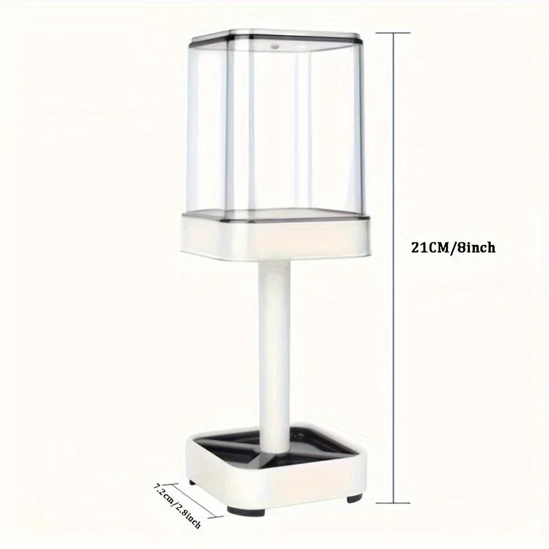 Mouthwash Cup, Toothpaste, Electric Toothbrush Storage Rack, Dust-proof, Draining, Adjustable Height, Inverted Mouth Cup