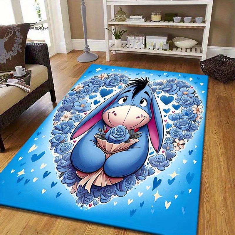 

1pc Winnie The Pooh Pattern Area Rug Soft Flannel Floor Mat for Living Room, edroom, Kitchen, Sofa Coffee Table Floor Mat, Machine Washable 60cm by 90cm