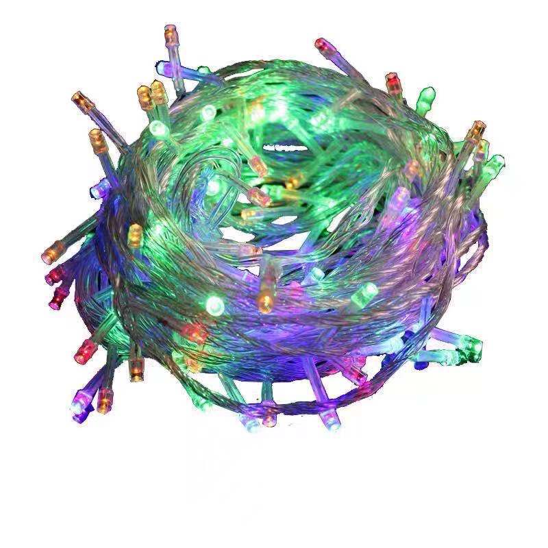 

Рождественские украшения Светодиодный светильник 10 метров 100 головной светильник Украшение уличной сцены Украшение комнаты Полное небо звезда световой шнур 10 m 100LED EU