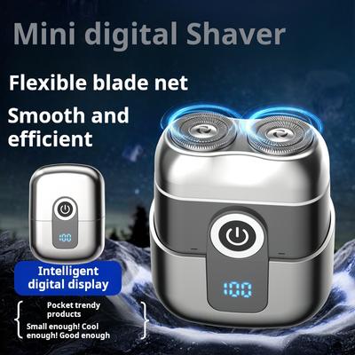 Mini Elektrikli Tıraş Makinesi Kompakt hızlı şarj ev araba erkek tıraş makinesi Taşınabilir ev sakal bıçağı