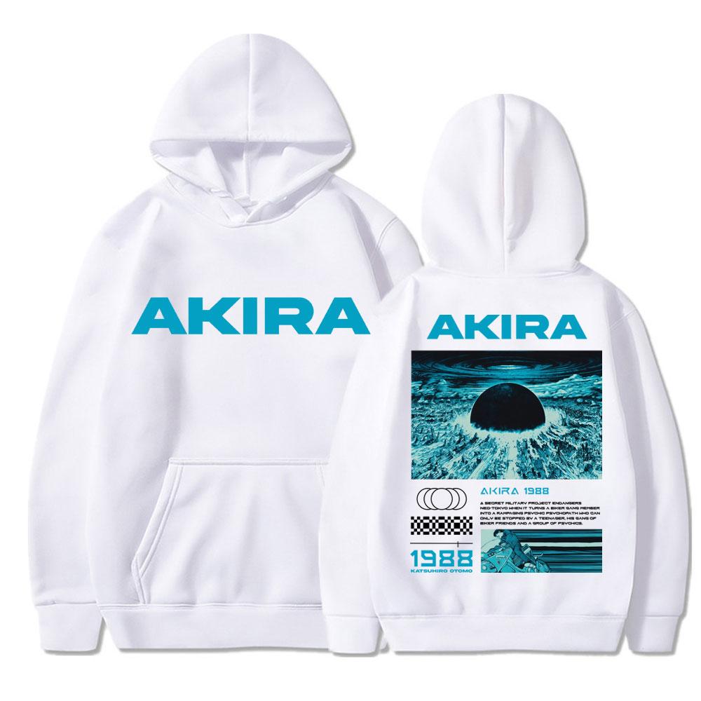 Japanese Anime New Tokyo Akira Hoodie Science Fiction Movie Retro Shotaro Kaneda Long Sleeve Fleece Loose Casual Male