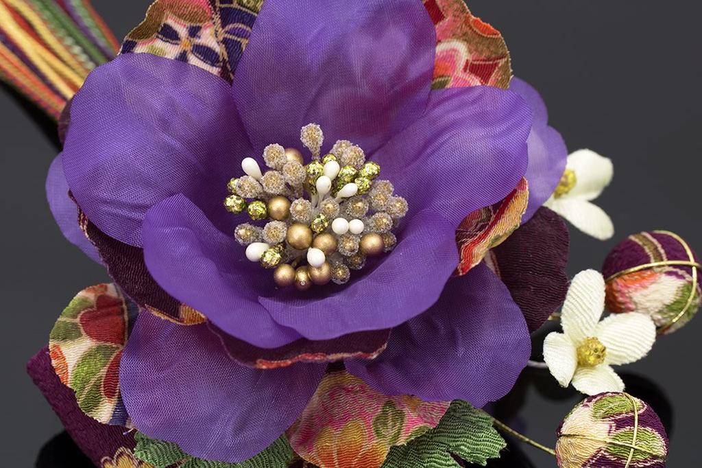 Hair Coming of Age Graduation Japanese Graduation Japanese Clothing [SOUBIEN] Ornament, Ceremony, Ceremony, Pattern, Braid, Flower, Ceremony, Hakama,