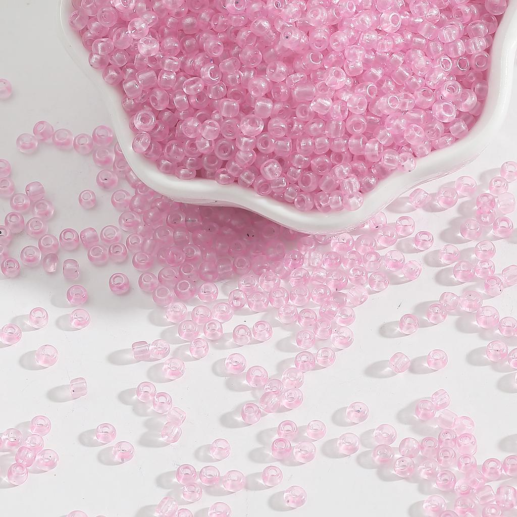 Transparent Glass Rice Beads Loose Beads Beading Accessories Handmade Diy Bracelet Hairpin Jewelry Materials Beads for Jewelry Making