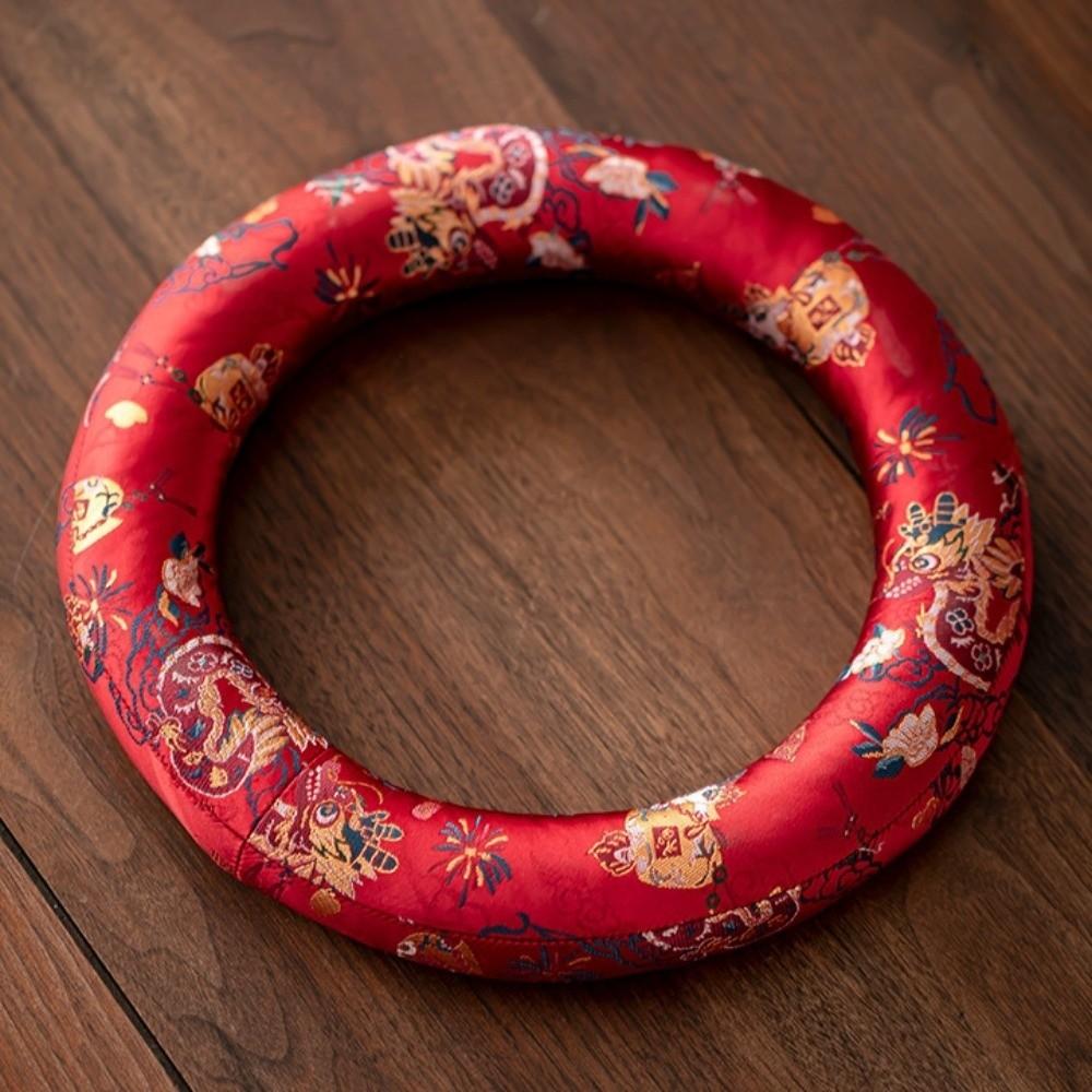 Brocade Sound Kupfer Aus Matte Donut Form Holzfisch Untersetzer Klangschalen Matte Yoga