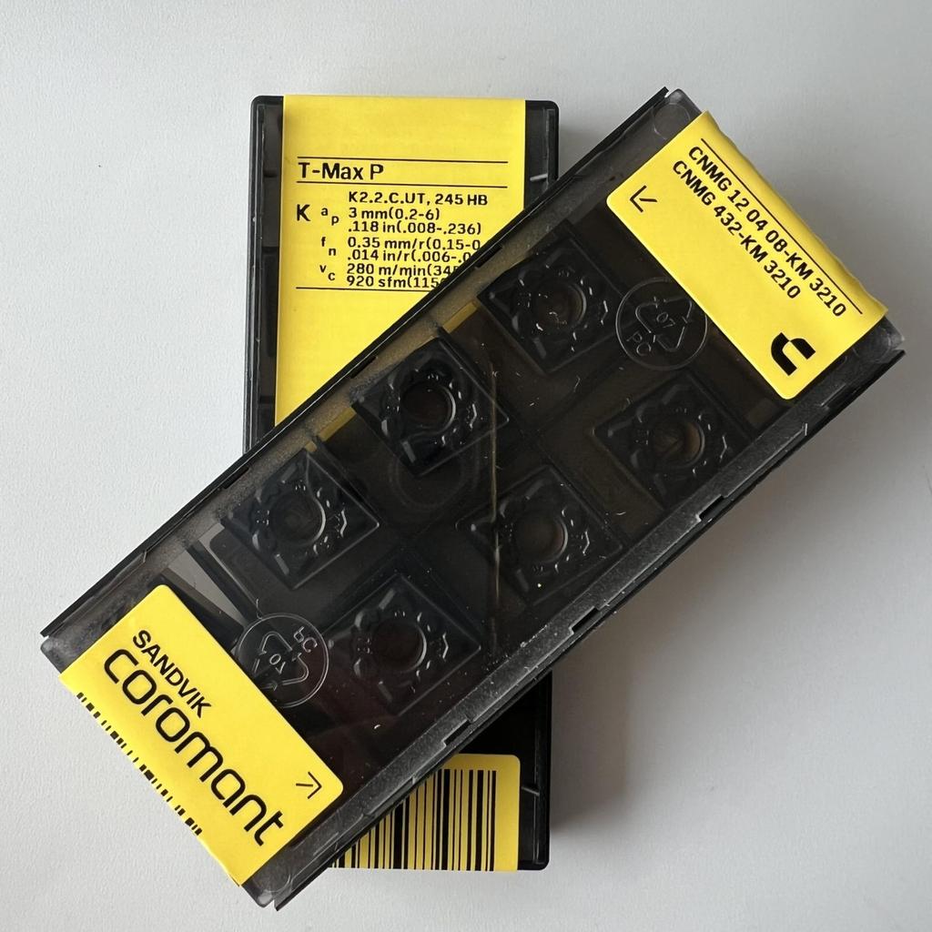 SANDVIK / CNMG120408-KM 3210 / Original Swedish hard alloy blade 10 Pcs