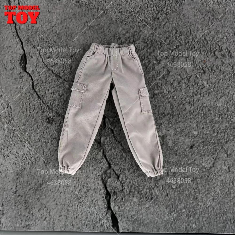 1/12 Scale Overalls Combat Pants Trousers Jeans Clothes Accessories Model for 6'' Romankey Soldiers Action Figure Body Dolls