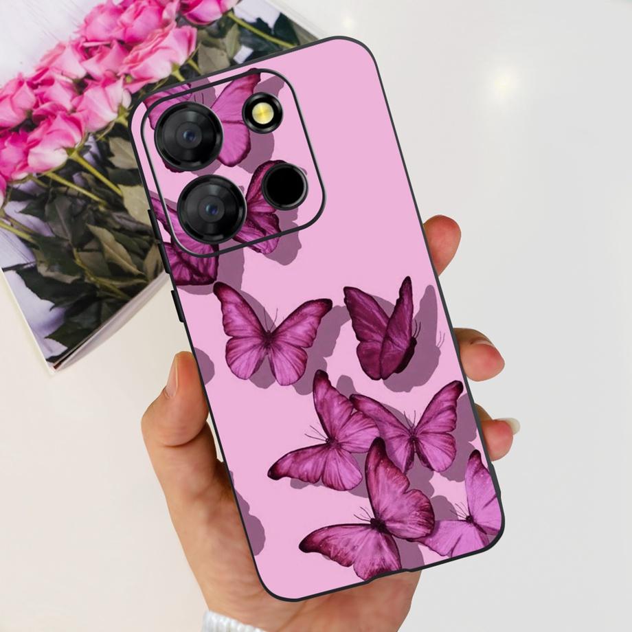 For Itel A60 A70 A27 A48 Phone Case Back Cover Matte Slim Soft TPU Silicone Bumper Child Fashion Cartoon Pattern Fundas ITELA60s