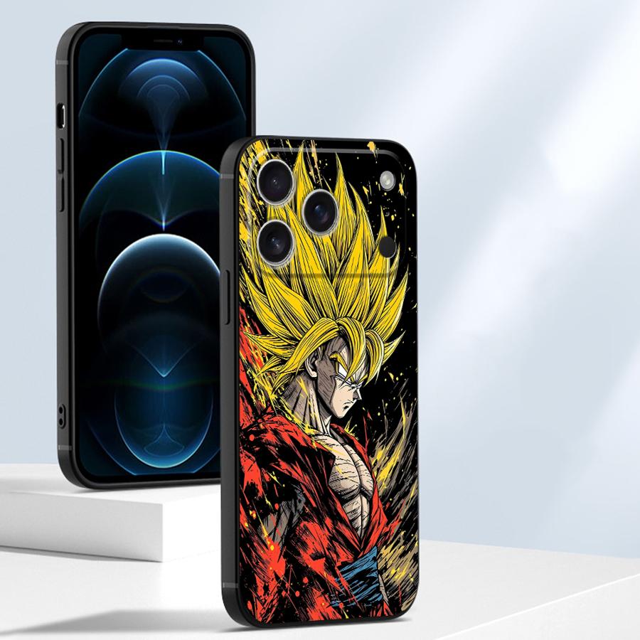 D-ragonS B-allS Goku Funda Phone Cover Case for iPhone 17 Pro Max 13 Mini 16 15 Plus 11 SE 14 XS XR 7 8 12 Air