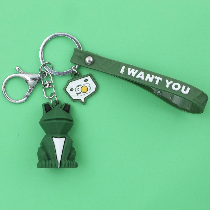 Креативный ПВХ силиконовый геометрический вырез автомобильная сумка кулон брелок подарок — фото 12