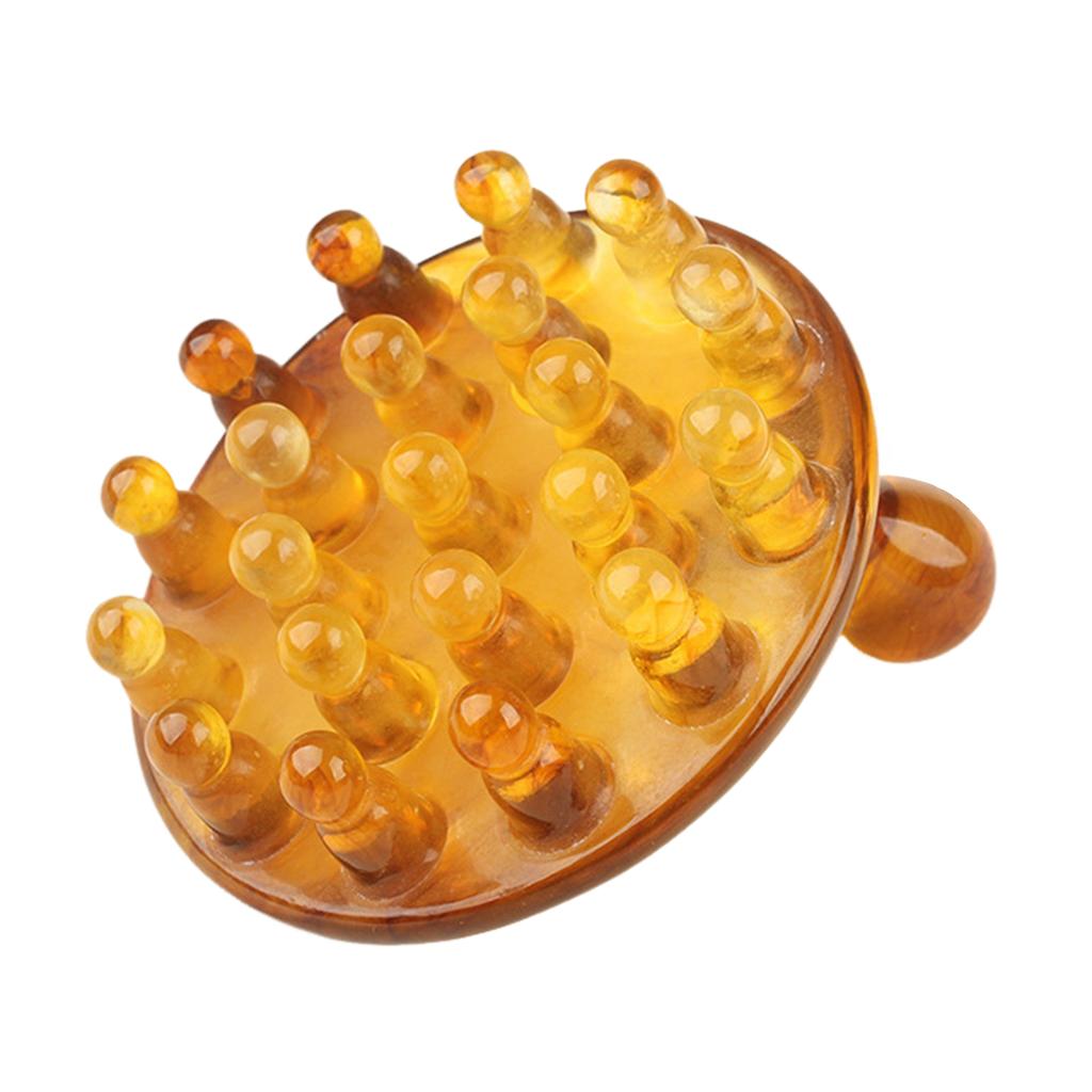 Resin Scalp Massage Comb Cellulite Lymphatic Drainage Massager for Muscles Back Neck Shoulder Relaxation Massager