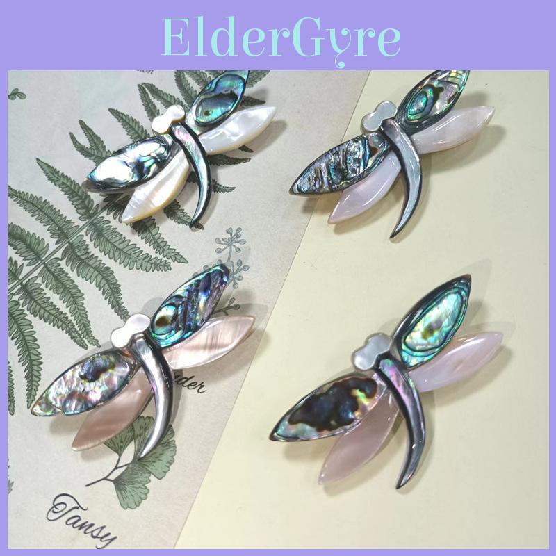 Shell Dragonfly Cartoon Brooch With Handcrafted Inlay For Girls And Women