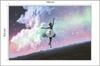 Photomural Ballerina Dancing On The Background Of The Night Sky Washable Fleece 104x70.5