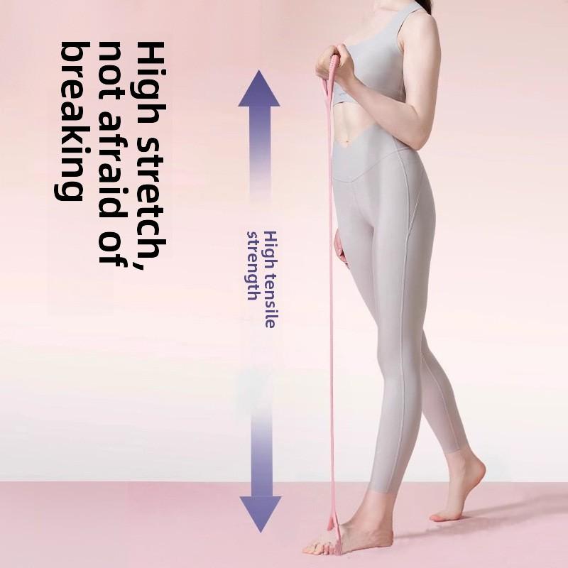 1Pc Elastic Belt Home Fitness Equipment Women Open Shoulder Back Rope Elastic Belt Open Stretching Practice Tensioner Yoga Tools