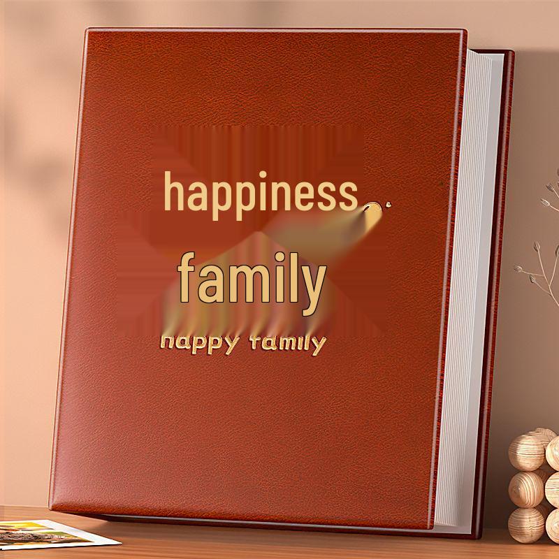 

Шкіряний фотоальбом у стилі ретро з ламінованими вставками, 5x7 дюймів, велика місткість для сімейних фотографій Vertical 5 inch, 100 photos