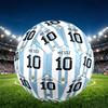 Lionel Messi Print Size 5 Soccer Ball, PU Wear Resistant Football for Match Training and Daily Practice, Birthday Gift for Soccer Fans