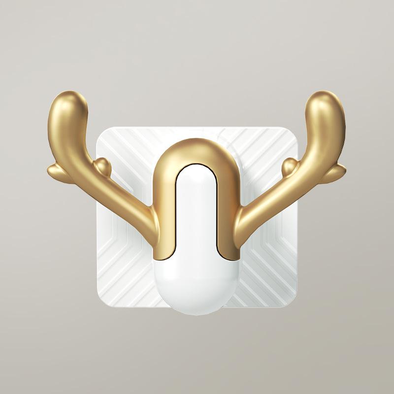 Punch-Free Wall-Mounted Bathroom Slipper Rack with Drainage Hook